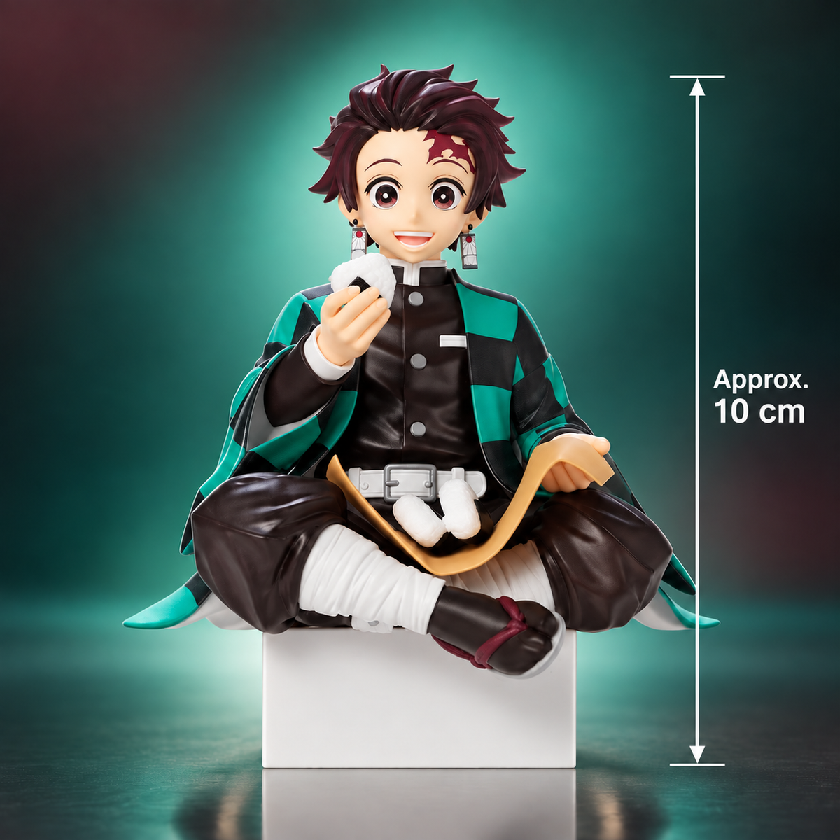 Demon Slayer Tanjiro Kamado Sitting Action Figure | 10 cm Premium Anime Collectible