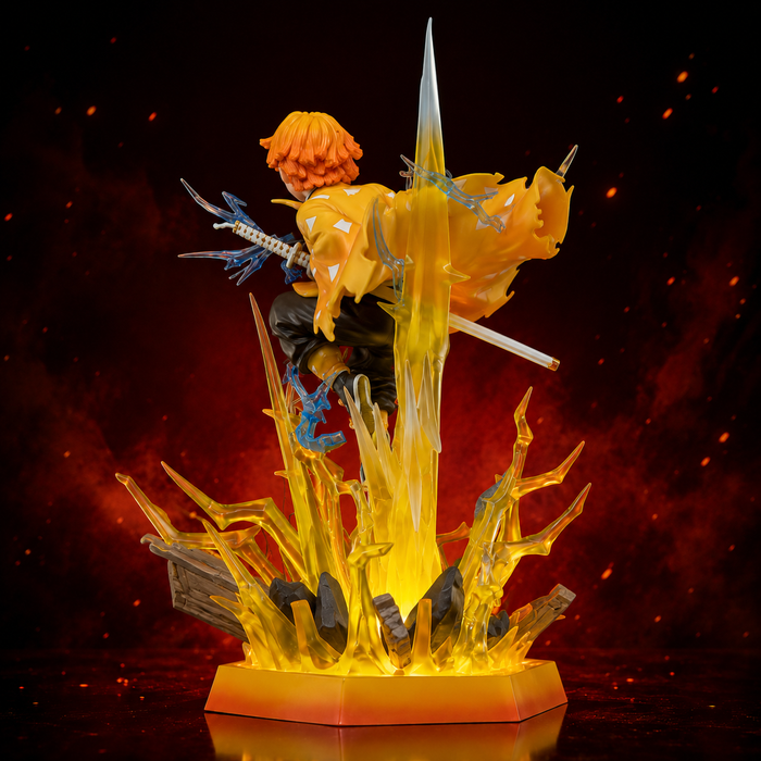 Demon Slayer Zenitsu Agatsuma Thunder Breathing Action Figure | 32 cm Premium Anime Collectible