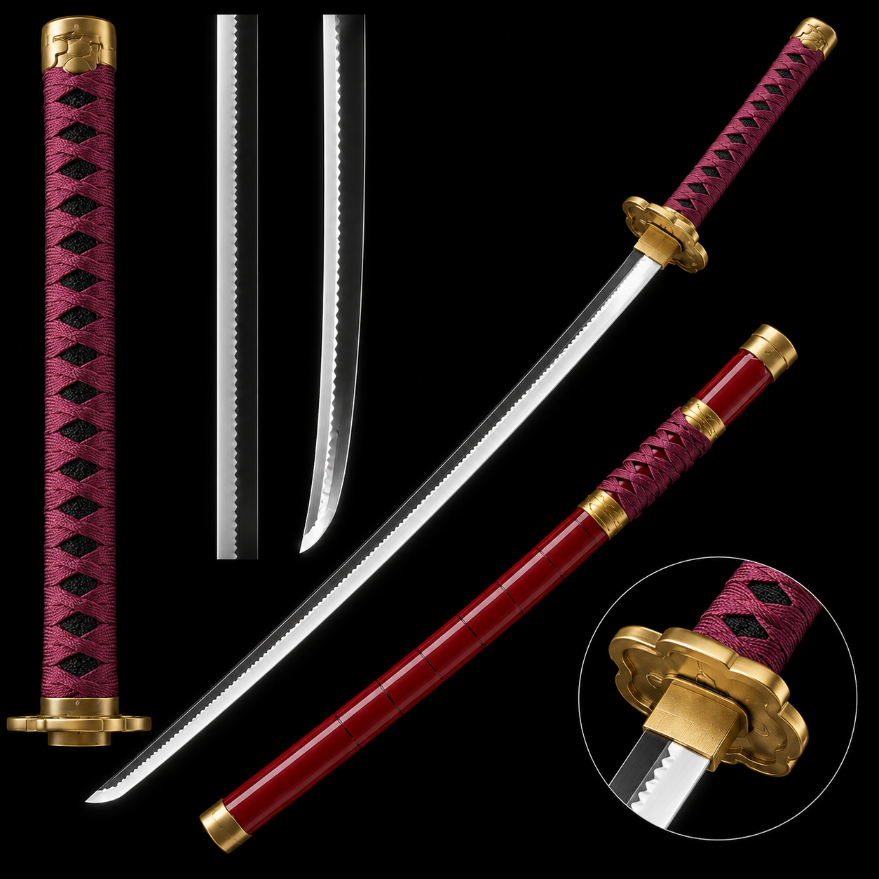 Roronoa Zoro Sandai Kitetsu Katana – One Piece