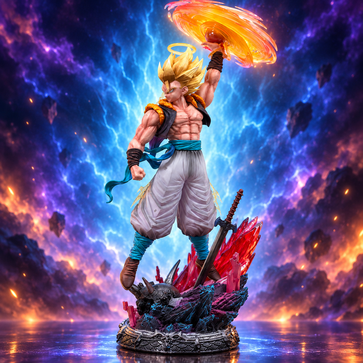Dragon Ball Z Super Gogeta Angel Super Saiyan Action Figure | 45 cm Premium Anime Collectible