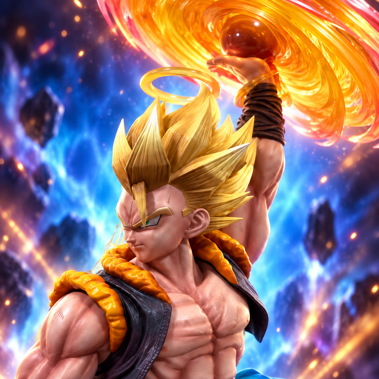 Dragon Ball Z Super Gogeta Angel Super Saiyan Action Figure | 45 cm Premium Anime Collectible