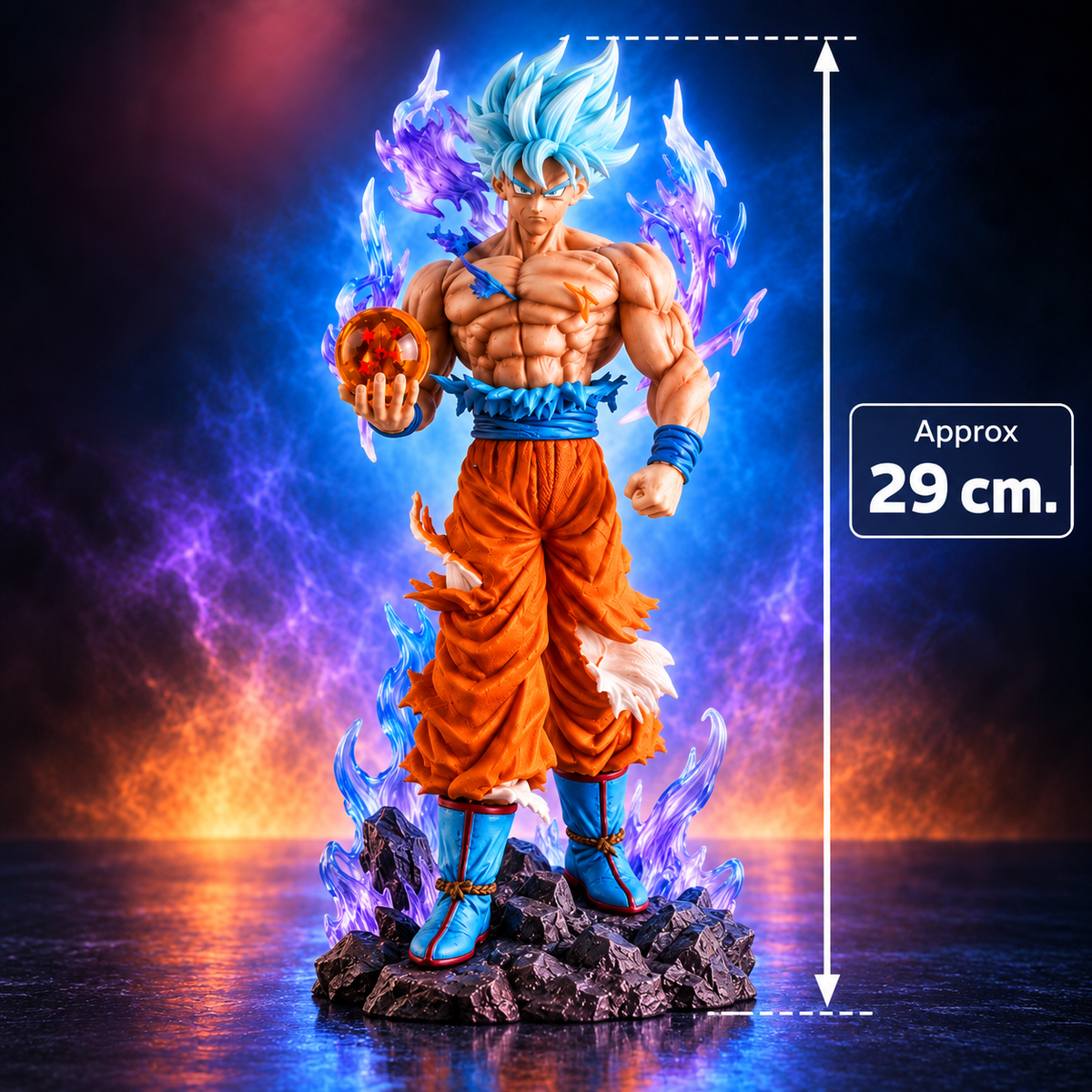 Dragon Ball Super Son Goku Super Saiyan Blue Action Figure | 29 cm Premium Anime Collectible