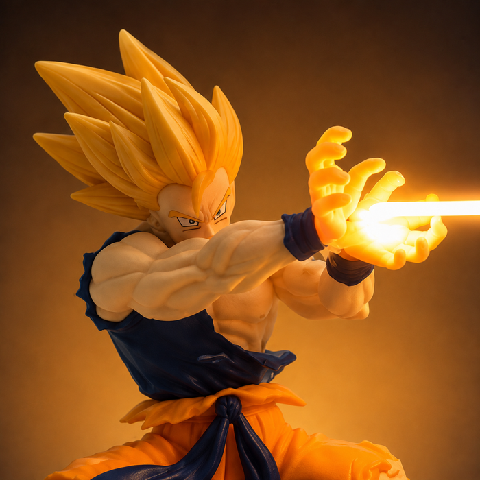 Dragon Ball Z Son Goku Super Saiyan Kamehameha LED Action Figure | Premium Anime Collectible Lamp