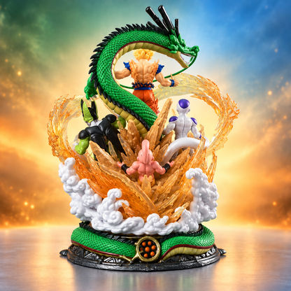 Dragon Ball Z Son Goku with Shenron & Villains Action Figure | 18 cm Premium Anime Collectible