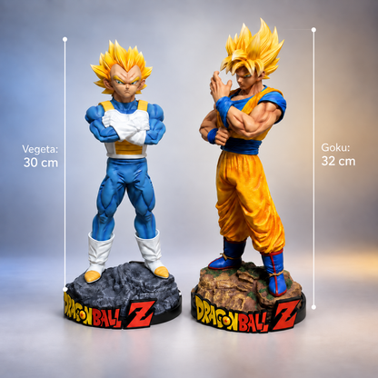 Dragon Ball Z Super Saiyan Goku & Vegeta Action Figure Set | Goku 32 cm & Vegeta 30 cm Premium Anime Collectible