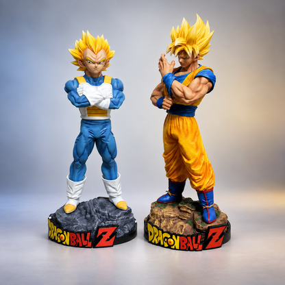 Dragon Ball Z Super Saiyan Goku & Vegeta Action Figure Set | Goku 32 cm & Vegeta 30 cm Premium Anime Collectible
