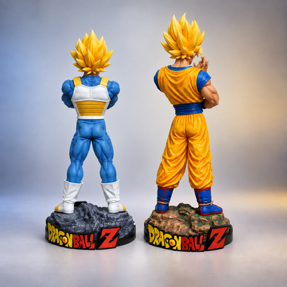 Dragon Ball Z Super Saiyan Goku & Vegeta Action Figure Set | Goku 32 cm & Vegeta 30 cm Premium Anime Collectible