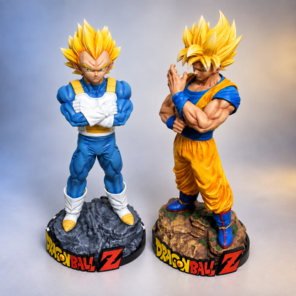 Dragon Ball Z Super Saiyan Goku & Vegeta Action Figure Set | Goku 32 cm & Vegeta 30 cm Premium Anime Collectible