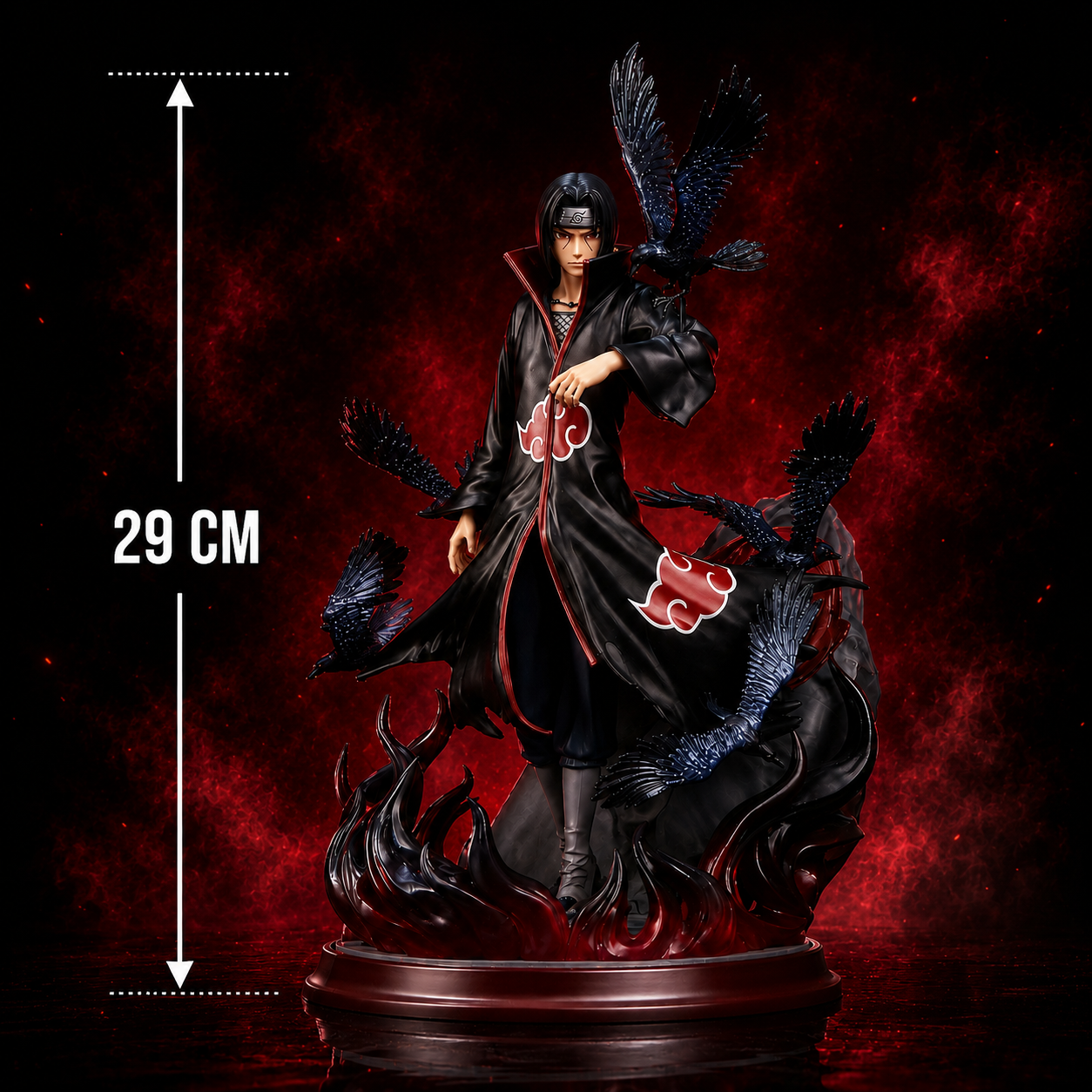 Naruto Shippuden Itachi Uchiha Akatsuki Action Figure | 29 Cms |