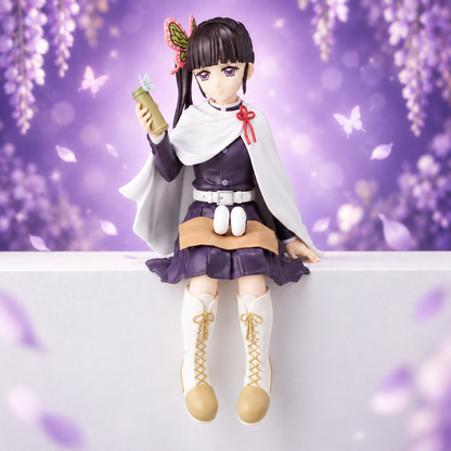 Demon Slayer Kanao Tsuyuri Sitting Action Figure | 14 cm Premium Anime Collectible