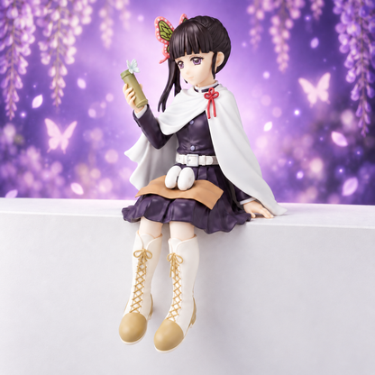 Demon Slayer Kanao Tsuyuri Sitting Action Figure | 14 cm Premium Anime Collectible