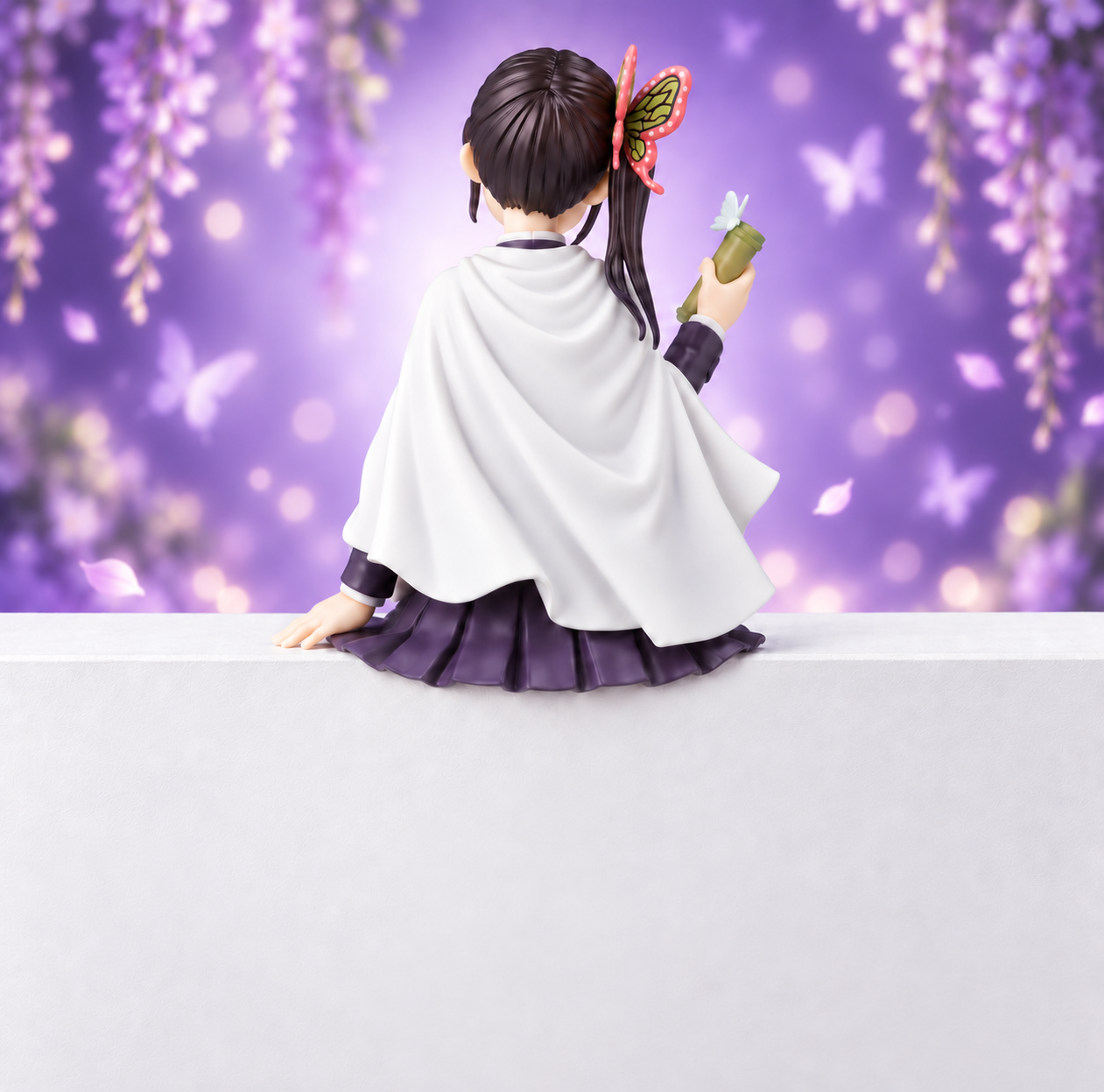 Demon Slayer Kanao Tsuyuri Sitting Action Figure | 14 cm Premium Anime Collectible