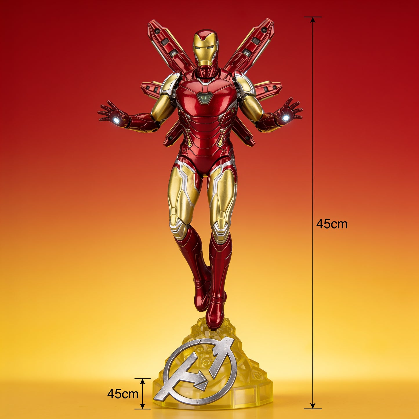 Marvel Iron Man Avengers Armor Action Figure | 45 cm Premium Superhero Collectible