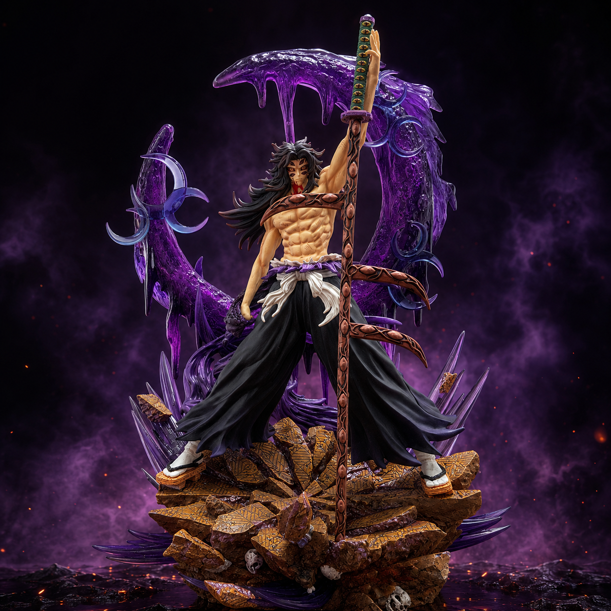 Demon Slayer Upper Rank One Kokushibo Action Figure | Premium Collectible |