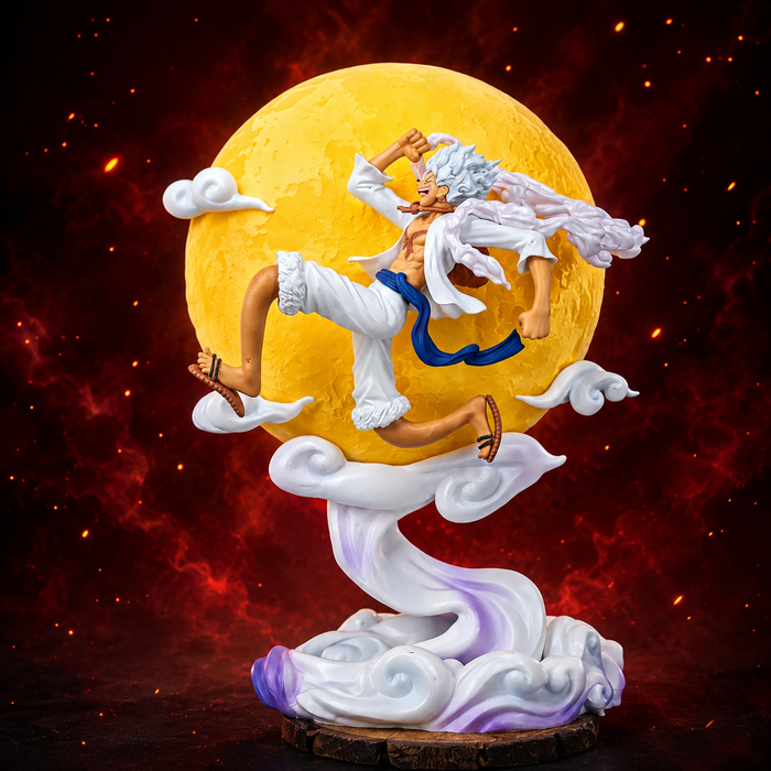 One Piece Monkey D. Luffy Gear 5 Sun God Nika Action Figure | 29 Cms |