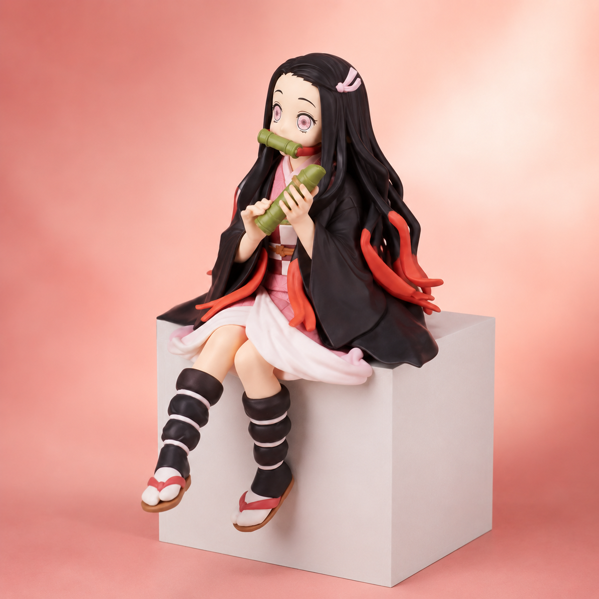 Demon Slayer Nezuko Kamado Sitting Action Figure | 15 cm Premium Anime Collectible