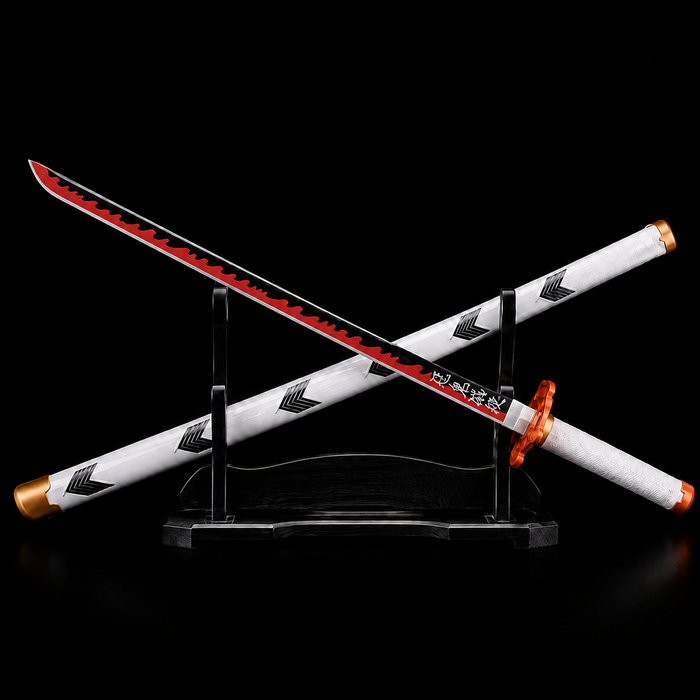Demon Slayer Rengoku Kyojuro Flame Hashira Katana Sword | 100 cm Full Tang Anime Collectible