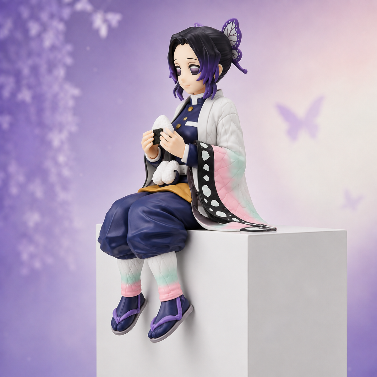 Demon Slayer Shinobu Kocho Sitting Action Figure | 15 cm Premium Anime Collectible
