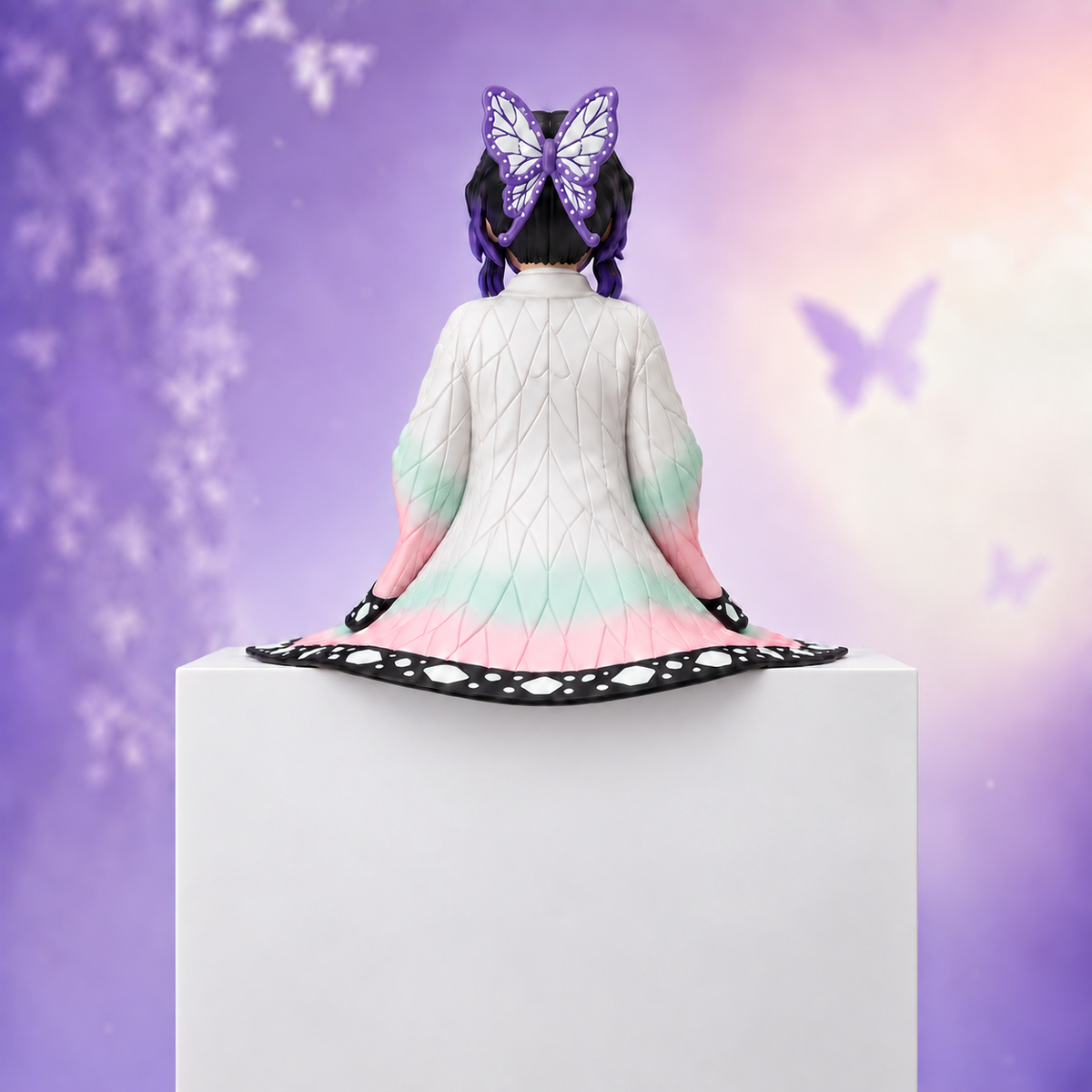 Demon Slayer Shinobu Kocho Sitting Action Figure | 15 cm Premium Anime Collectible