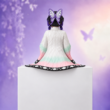Demon Slayer Shinobu Kocho Sitting Action Figure | 15 cm Premium Anime Collectible