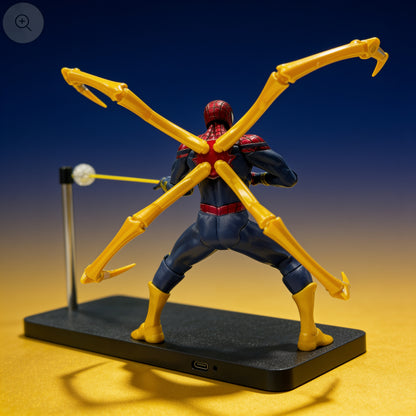 Marvel Spider-Man Iron Spider LED Action Figure | 16 cm Premium Superhero Collectible Lamp