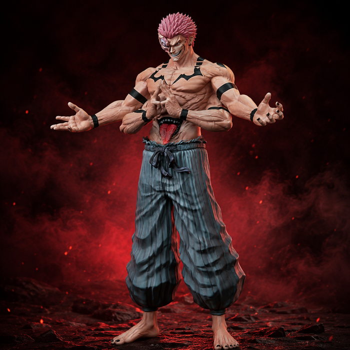 Jujutsu Kaisen Ryomen Sukuna Heian Era True Form Action Figure | 30 cm Premium Anime Collectible