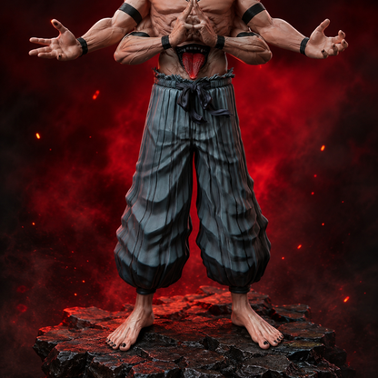 Jujutsu Kaisen Ryomen Sukuna Heian Era True Form Action Figure | 30 cm Premium Anime Collectible