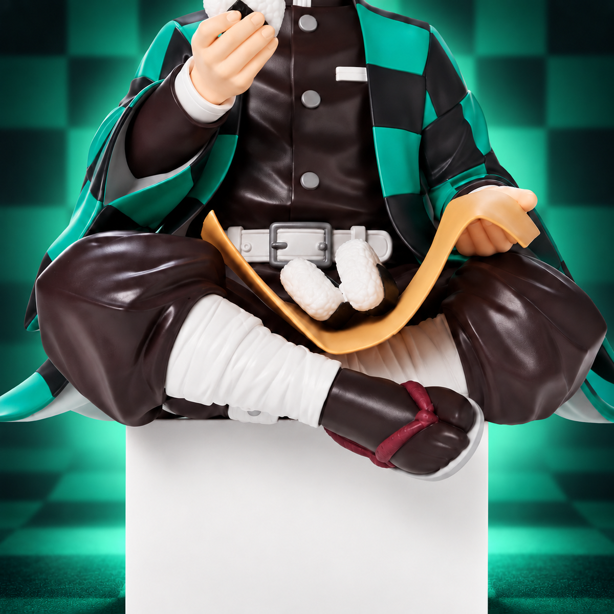 Demon Slayer Tanjiro Kamado Sitting Action Figure | 10 cm Premium Anime Collectible