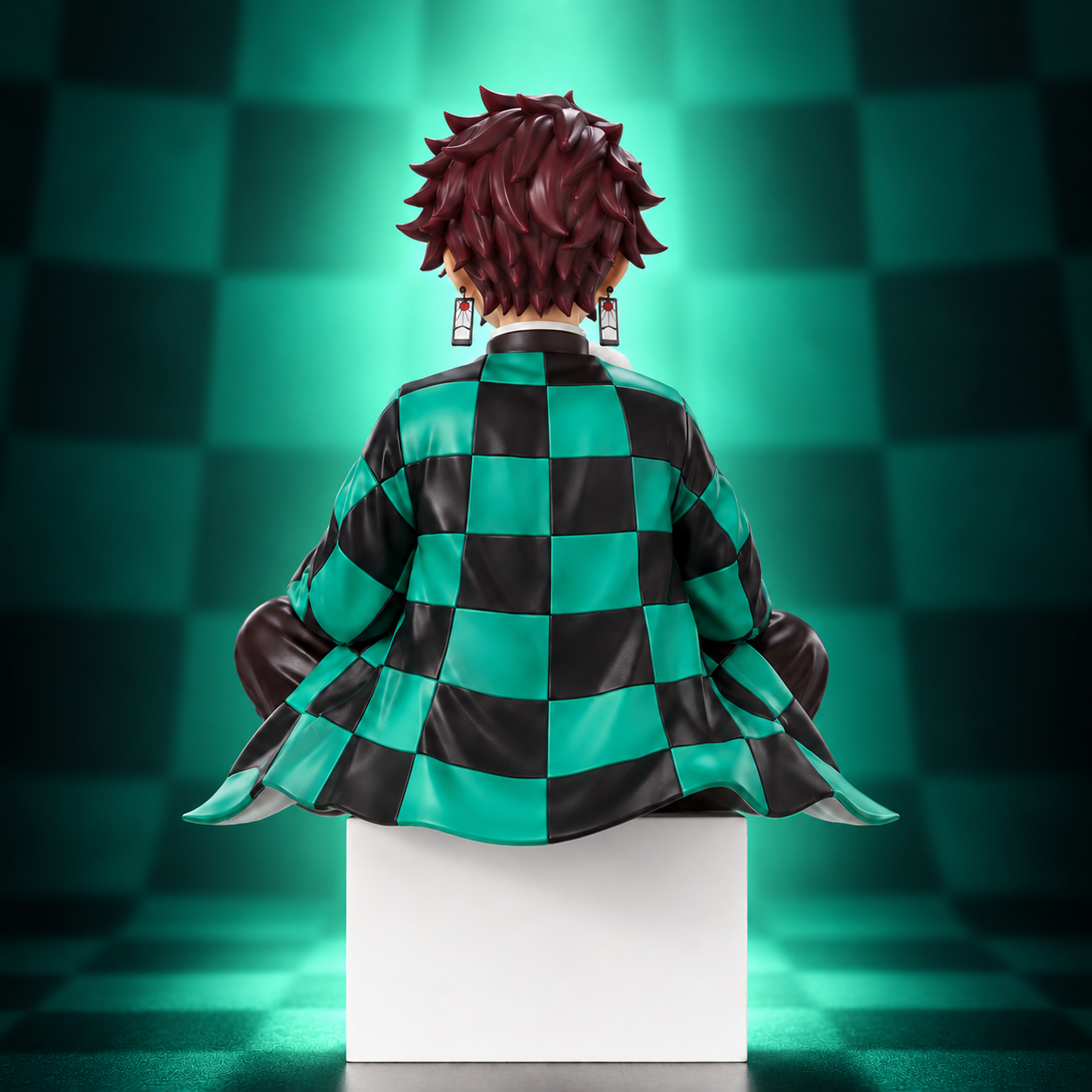 Demon Slayer Tanjiro Kamado Sitting Action Figure | 10 cm Premium Anime Collectible