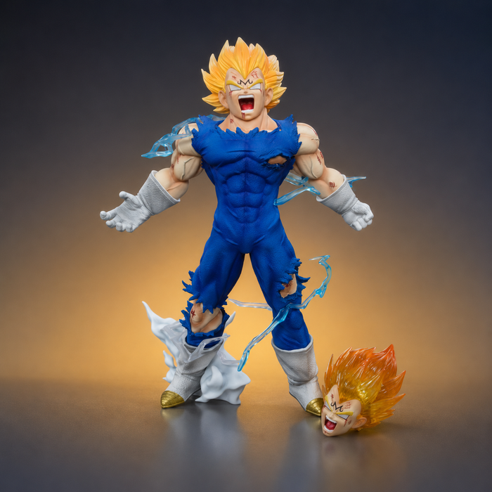 Dragon Ball Z Majin Vegeta Super Saiyan Action Figure | 22 cm Premium Anime Collectible