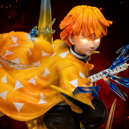 Demon Slayer Zenitsu Agatsuma Thunder Breathing Action Figure | 32 cm Premium Anime Collectible