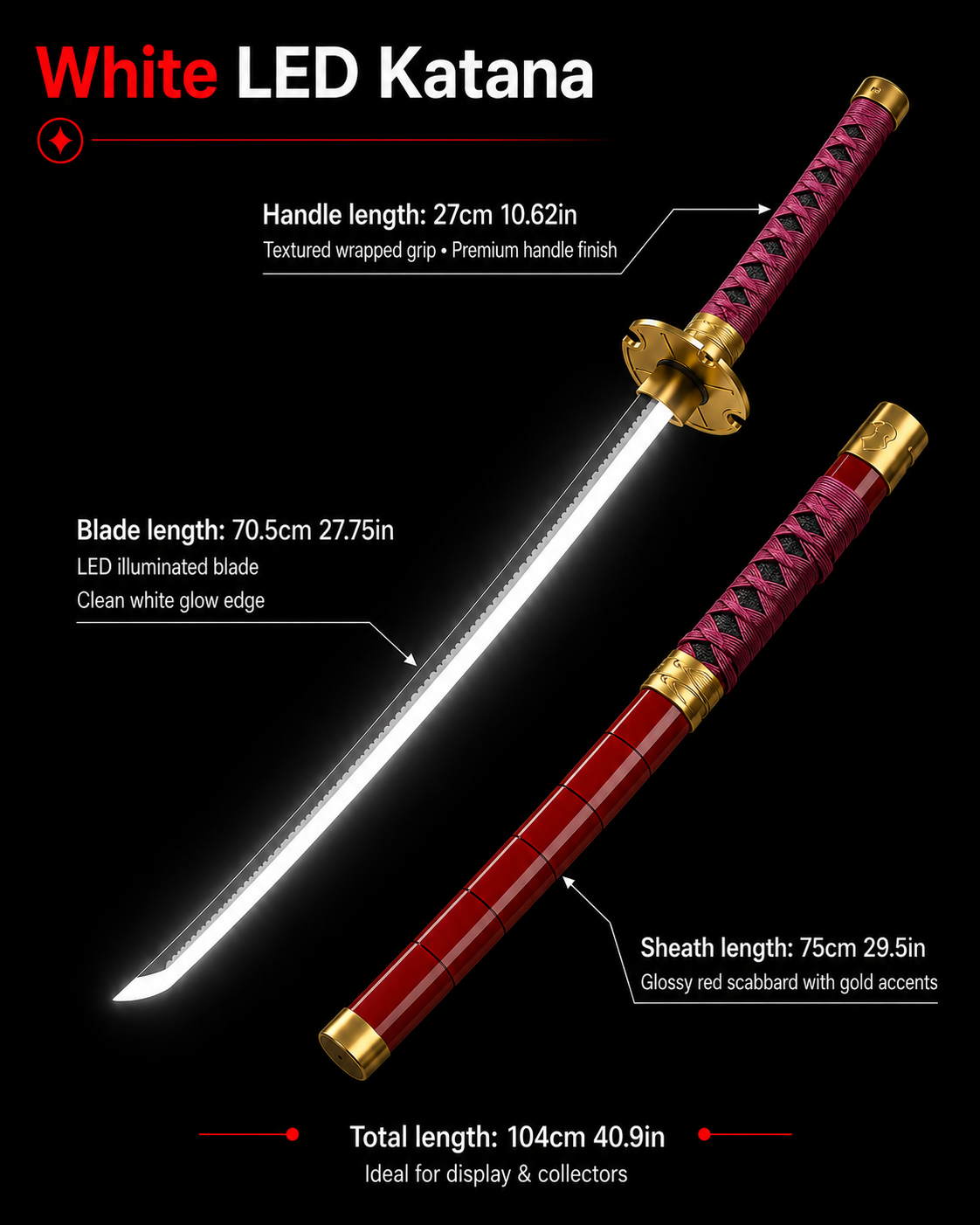 Roronoa Zoro Sandai Kitetsu Katana – One Piece