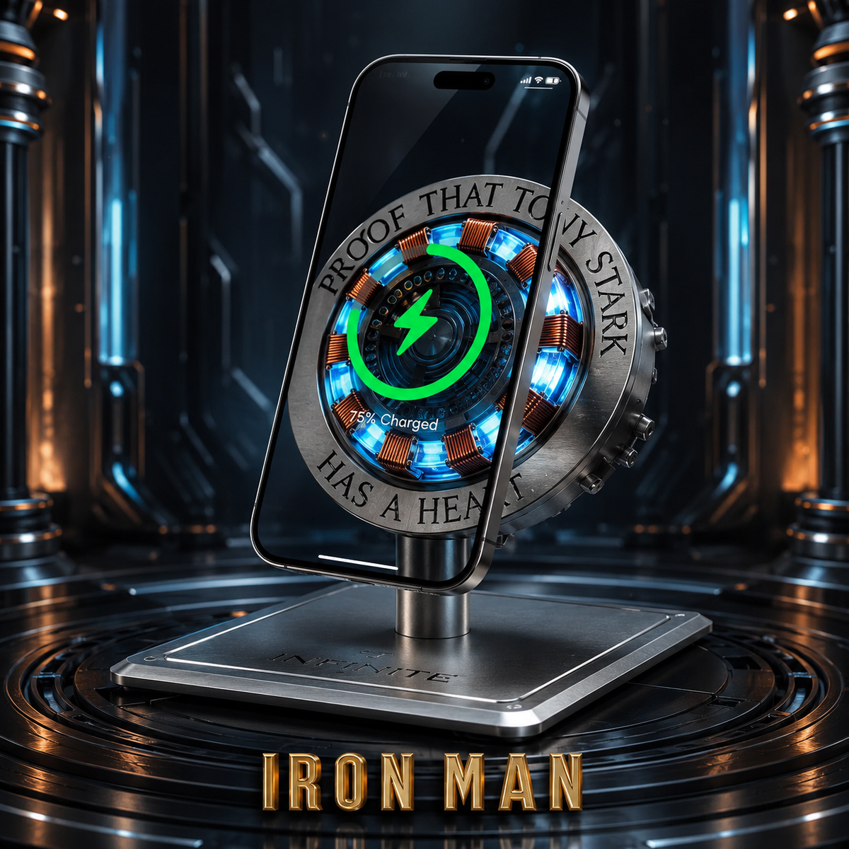 Marvel Iron Man Arc Reactor Wireless Charger