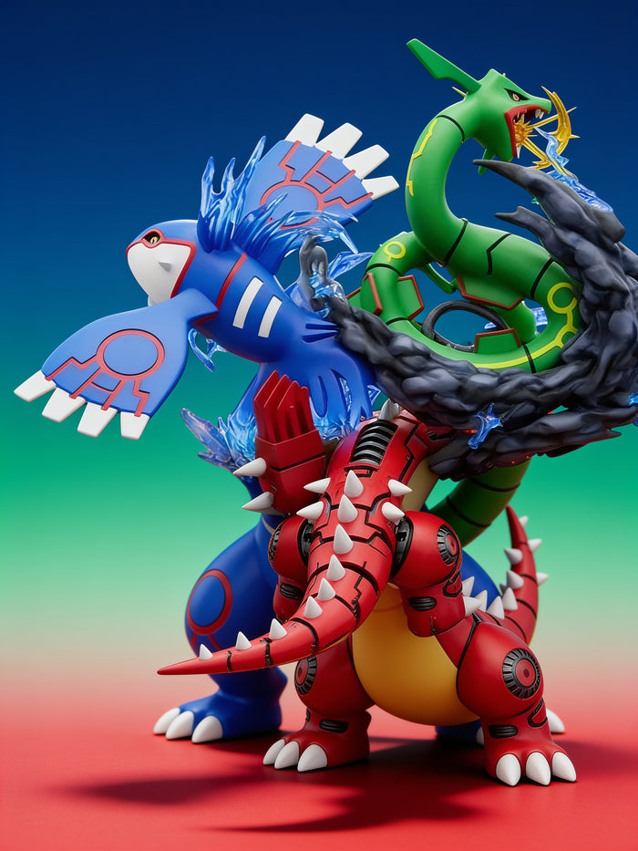 Pokémon Rayquaza Kyogre Groudon Weather Trio Action Figure | 30 cm Premium Anime Collectible